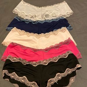 Boy shorts with lace detail - never worn, no tags